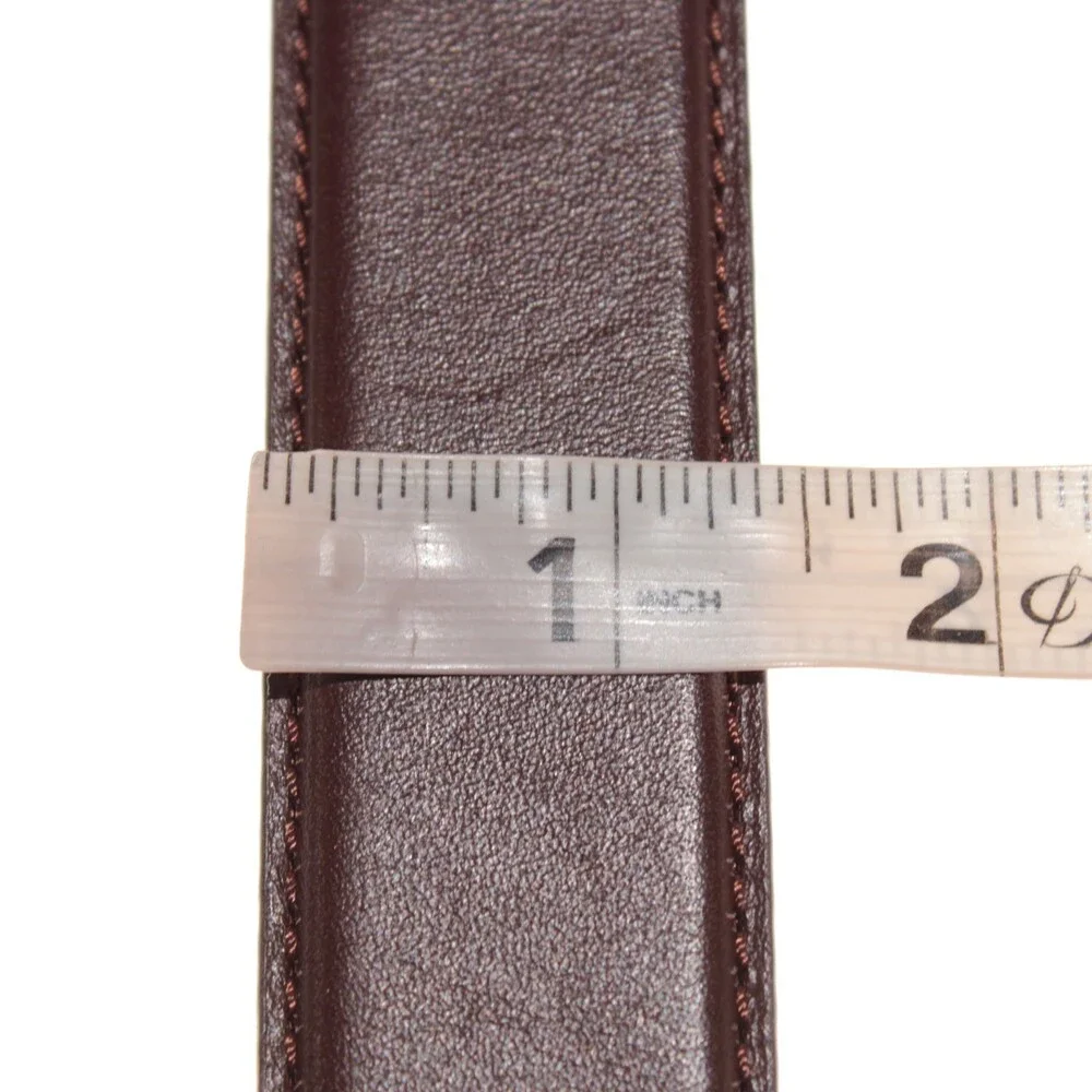 Di Bianco NWT Cut to Size Dress Belt In Solid Brown Leather One Size